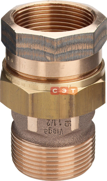 Американка бронзовая прямая НР-ВР  1/2" (Viega)